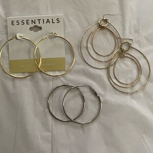 Three Pair Earrings